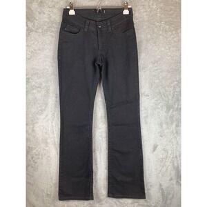 Lee Jeans Womens Size 8 (28x31) Black Denim Bootcut Mid-Rise Embellished Stretch